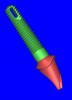 Figure 19b  A patient-specific abutment was designed in the software directly from the CT data.