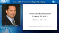 Removable Prosthetics in Implant Dentistry Webinar Thumbnail